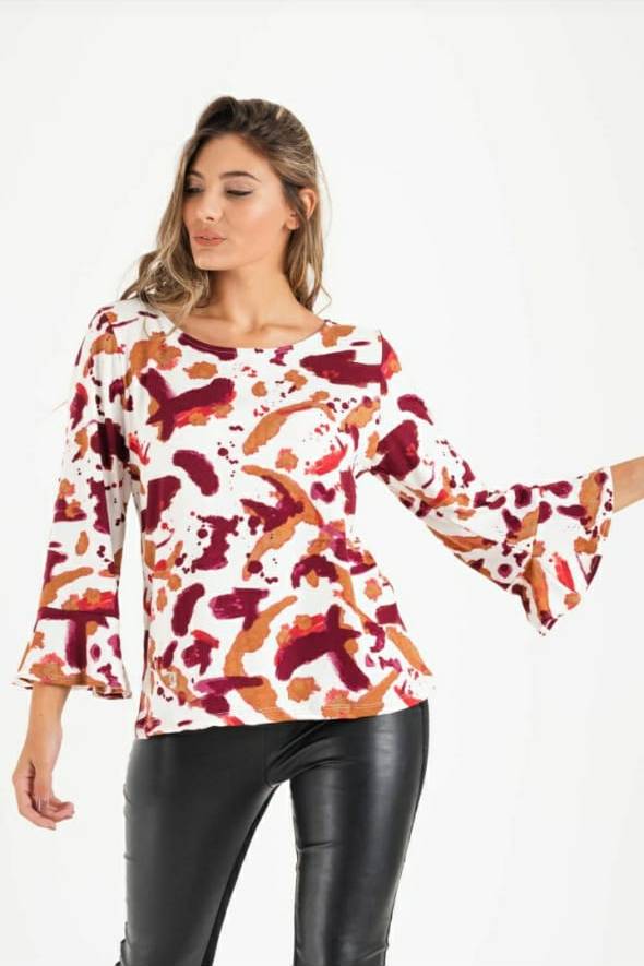 Blusa discount cuello bote